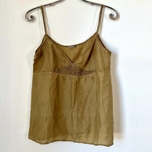 Matta New York • Olive Silk Camisole • Size Small